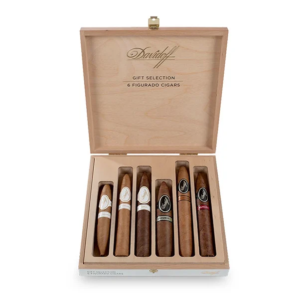 Davidoff Figurado Selection Cello bn6s 02_600 Davidoff 大卫杜夫 Figurado Selection Cello Sampler 精选双尖鱼雷型礼盒组合装 - 图片 1